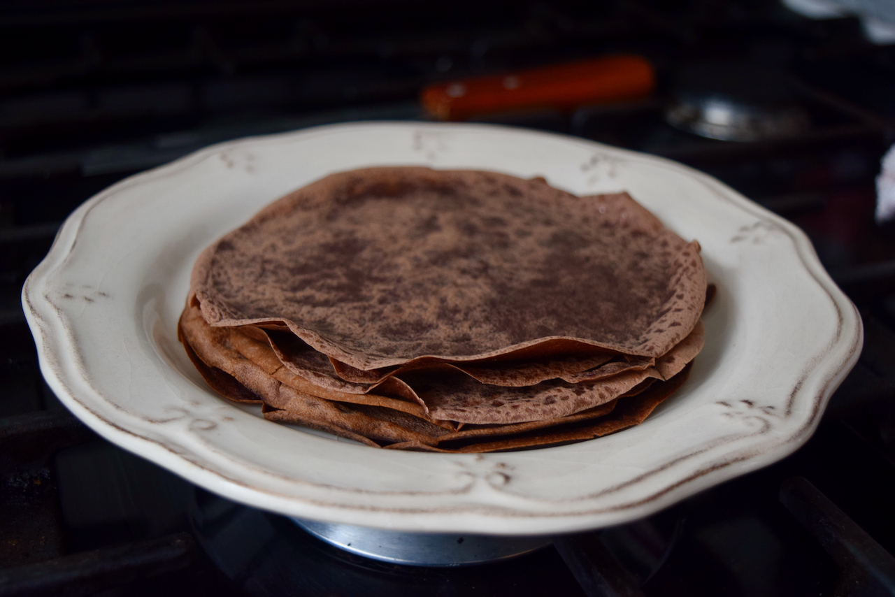 Chocolate Pancakes recipe from Lucy Loves Food Blog