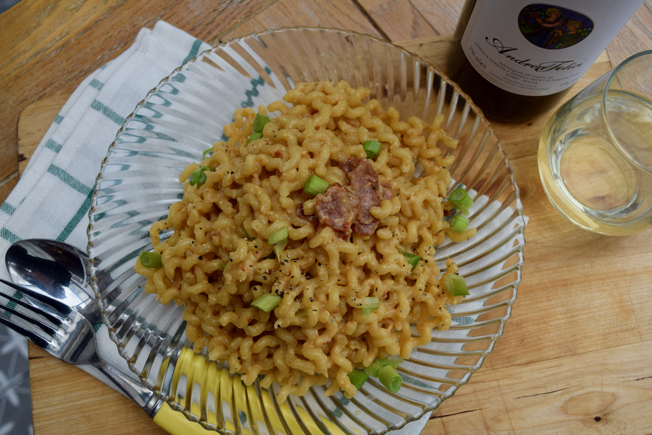 Spicy Miso Pasta recipe from Lucy Loves Food Blog