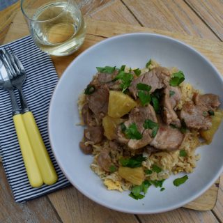 Pork with Pineapple recipe from Lucy Loves Food Blog