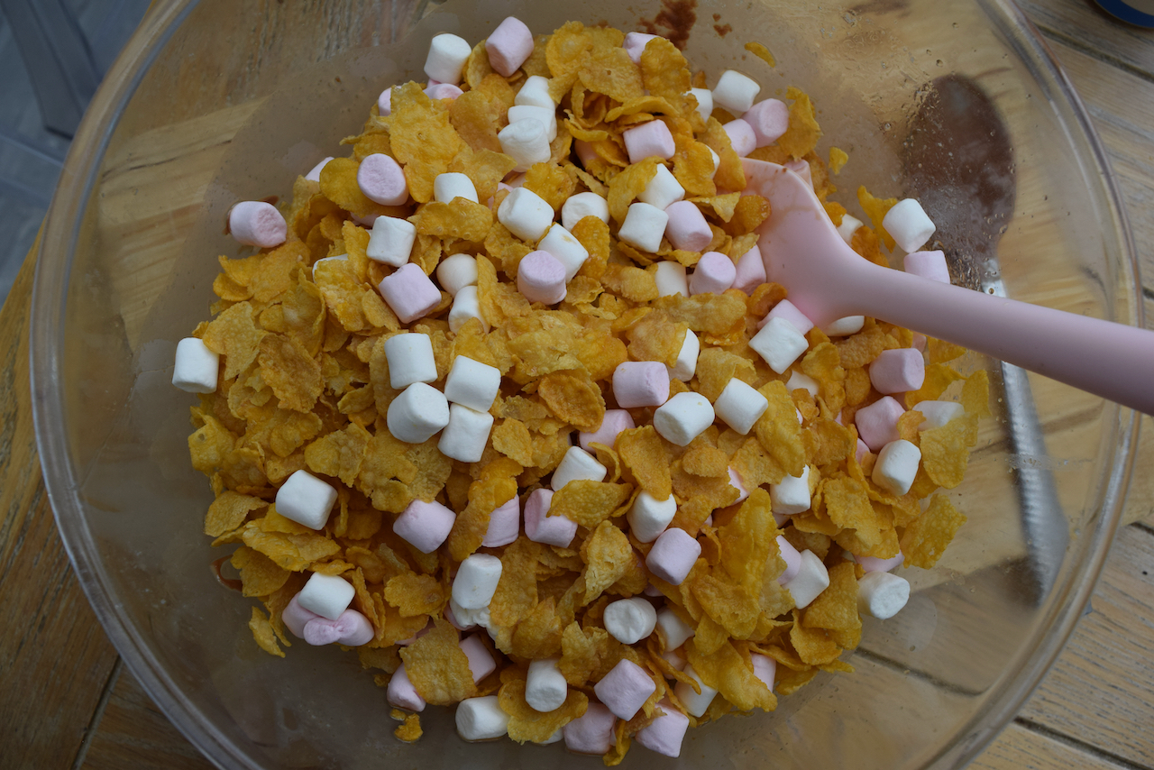 Mini Egg and Cornflake Rocky Road recipe from Lucy Loves Food Blog