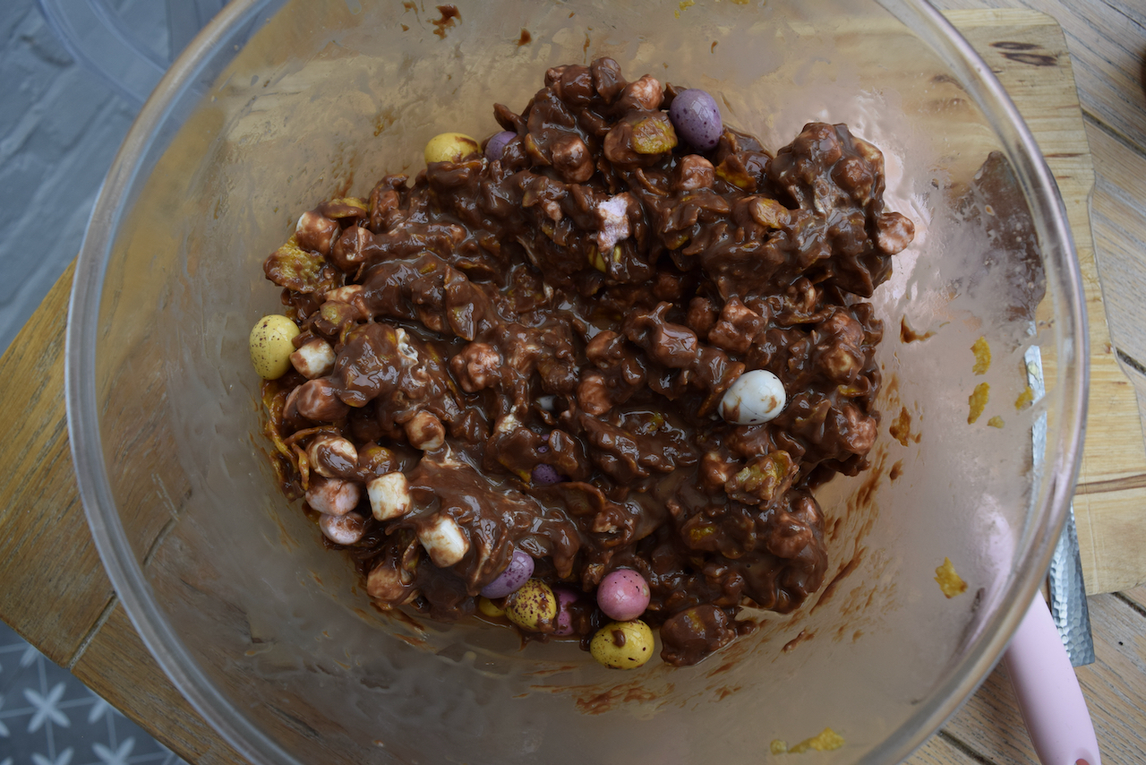 Mini Egg and Cornflake Rocky Road recipe from Lucy Loves Food Blog