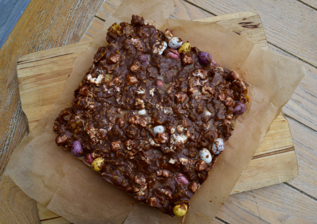 Mini Egg and Cornflake Rocky Road recipe from Lucy Loves Food Blog