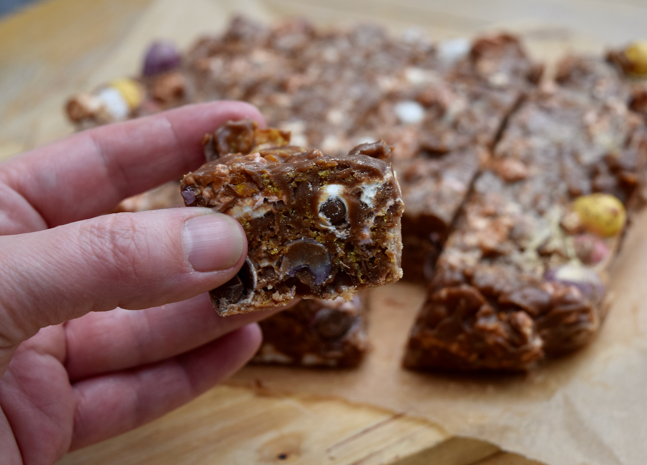 Mini Egg and Cornflake Rocky Road recipe from Lucy Loves Food Blog