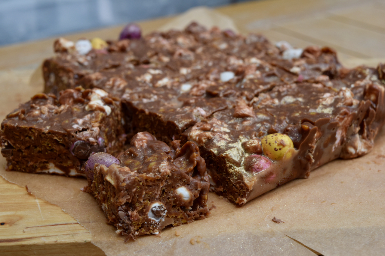 Mini Egg and Cornflake Rocky Road recipe from Lucy Loves Food Blog