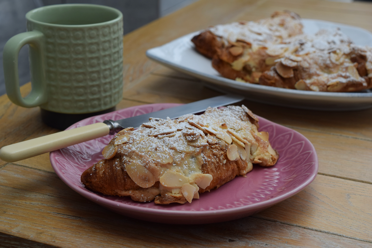 Easy Almond Croissants recipe from Lucy Loves Food Blog