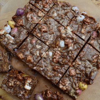 Mini Egg Cornflake Rocky Road recipe from Lucy Loves Food Blog