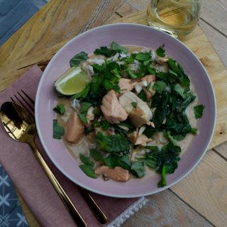 Salmon with Coconut and Miso recipe from Lucy Loves Food Blog