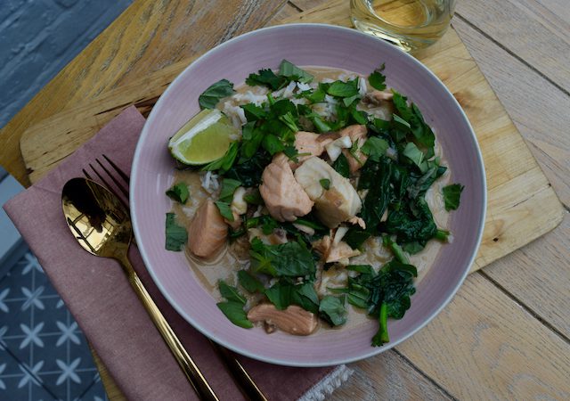 Salmon with Coconut and Miso recipe from Lucy Loves Food Blog