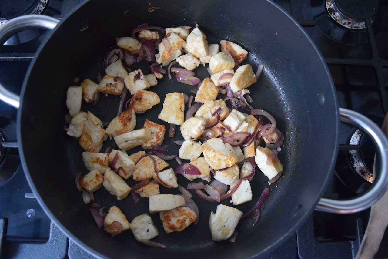 Halloumi and Cauliflower Curry recipe from Lucy Loves Food Blog