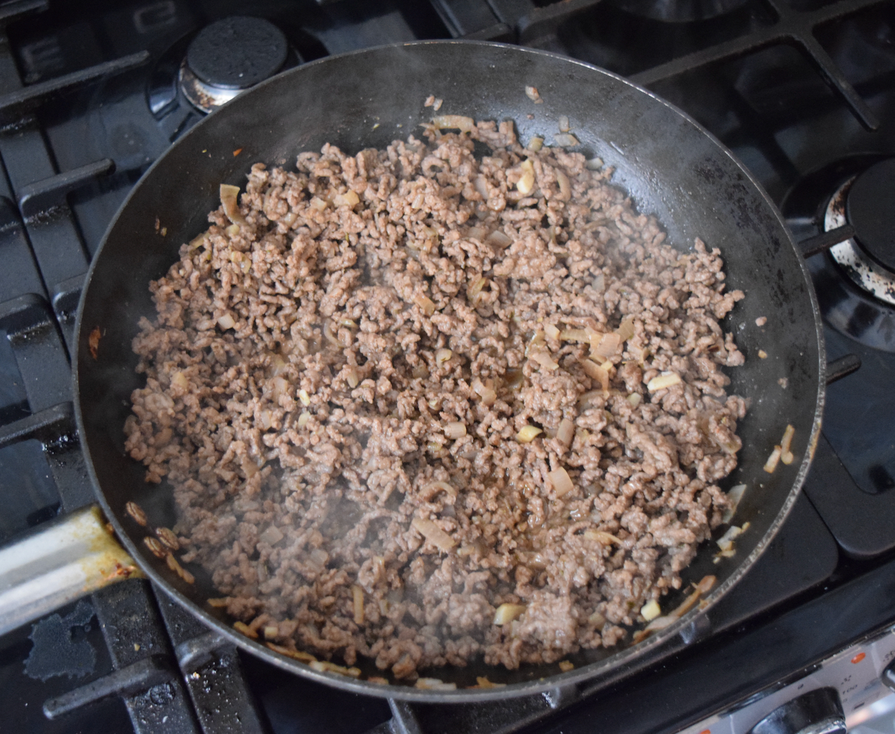 Beef and Bean Enchiladas recipe from Lucy Loves Food Blog