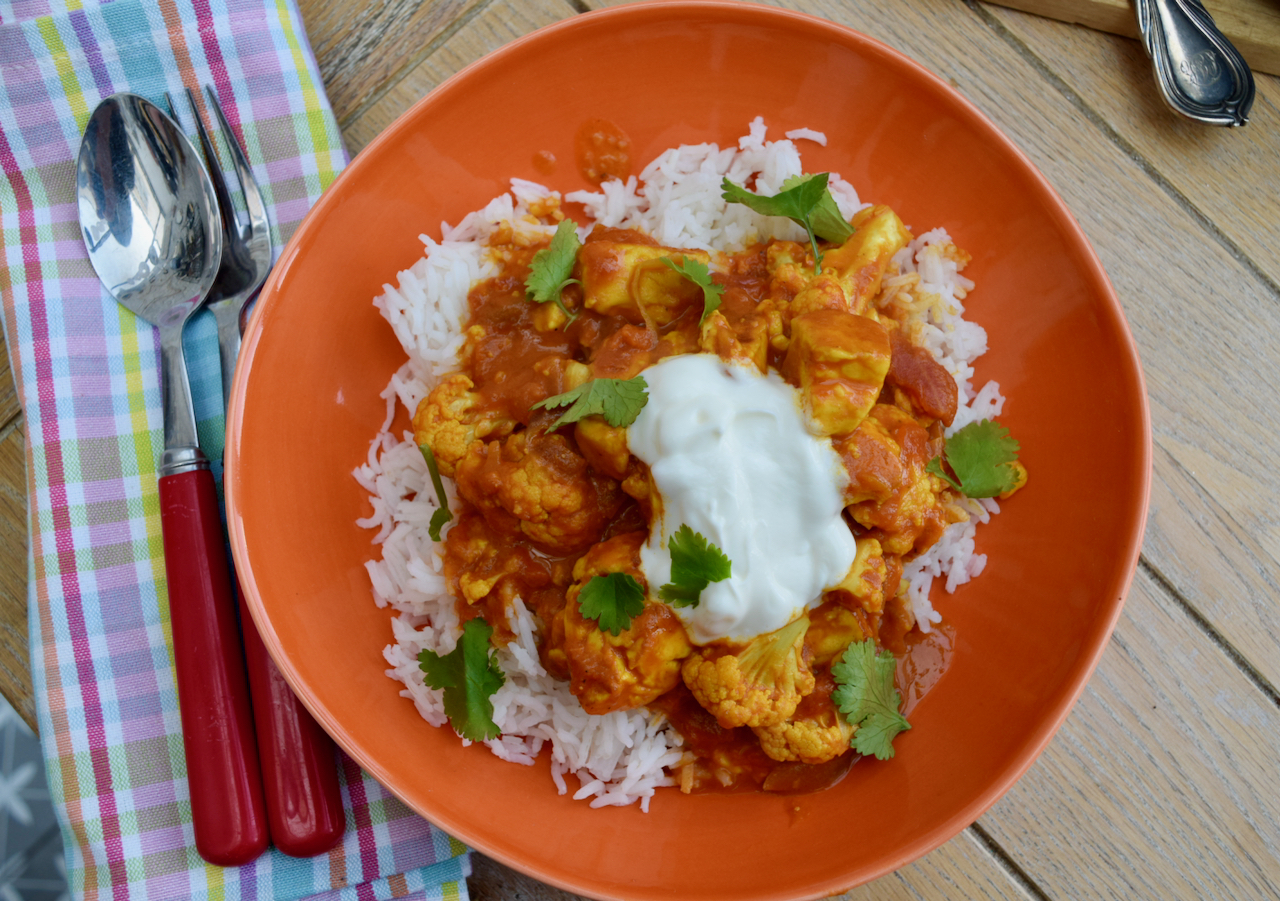 Halloumi and Cauliflower Curry recipe from Lucy Loves Food Blog