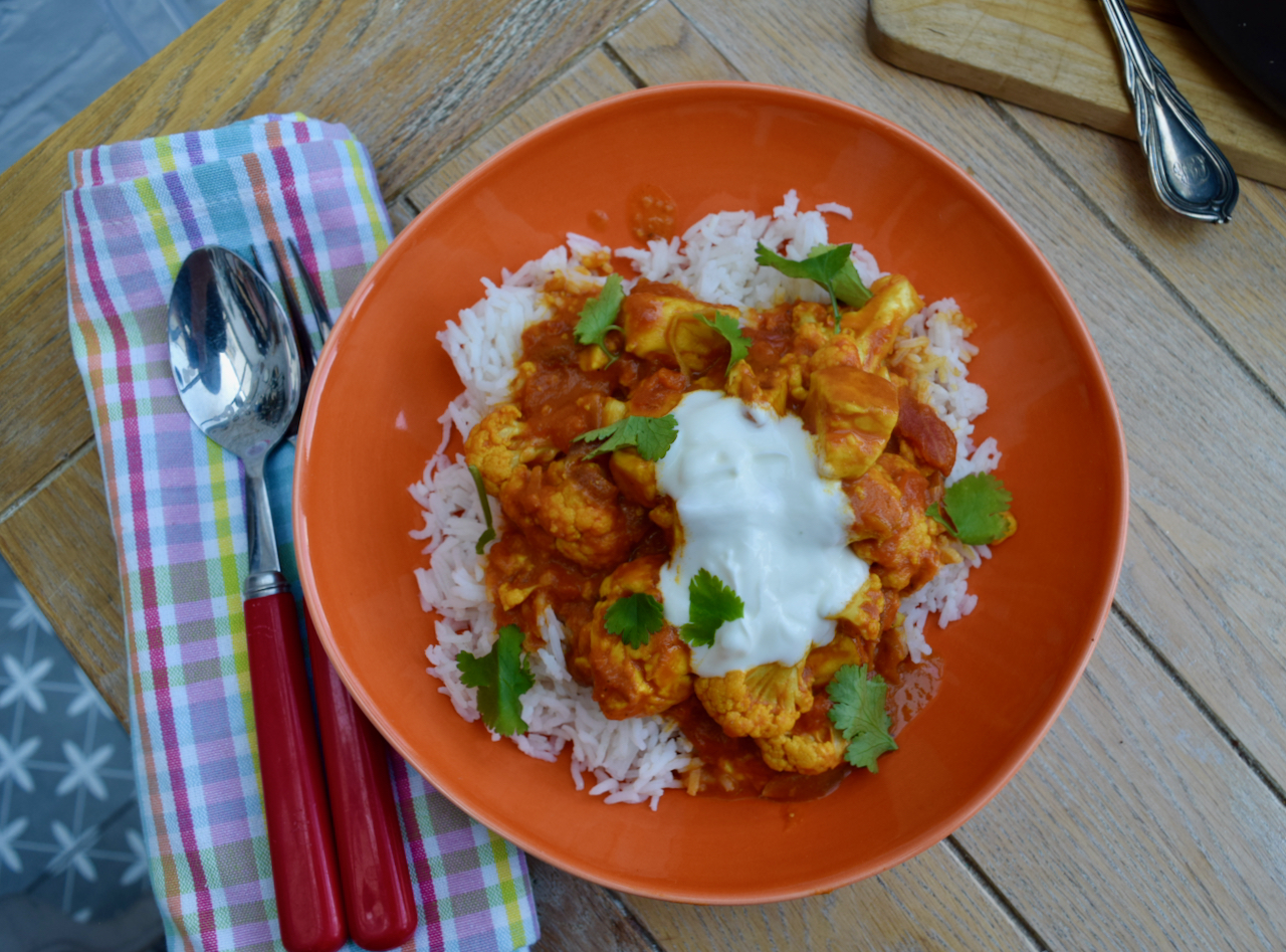 Halloumi and Cauliflower Curry recipe from Lucy Loves Food Blog