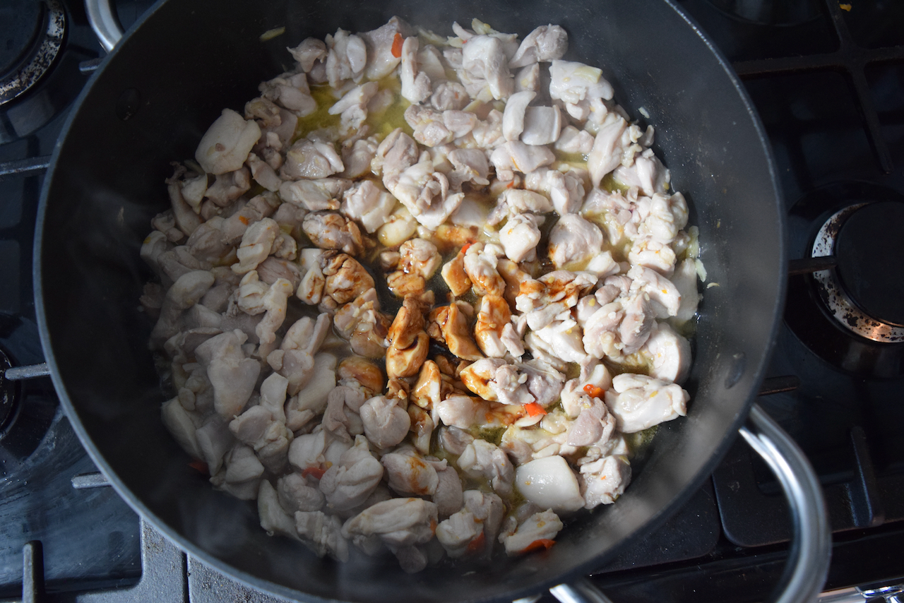 Chicken with Chilli and Thai Basil recipe from Lucy Loves Food Blog