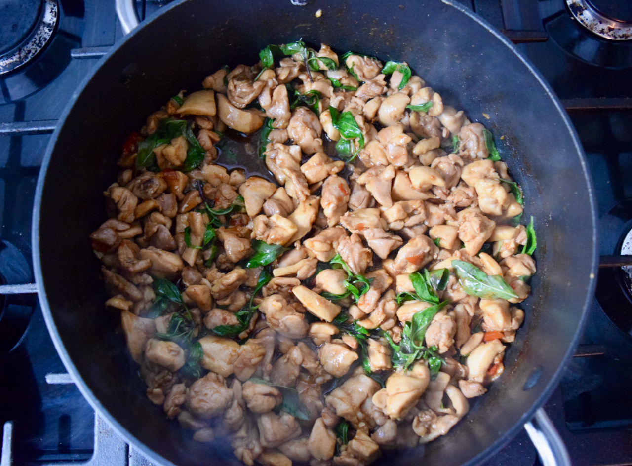 Chicken with Chilli and Thai Basil recipe from Lucy Loves Food Blog