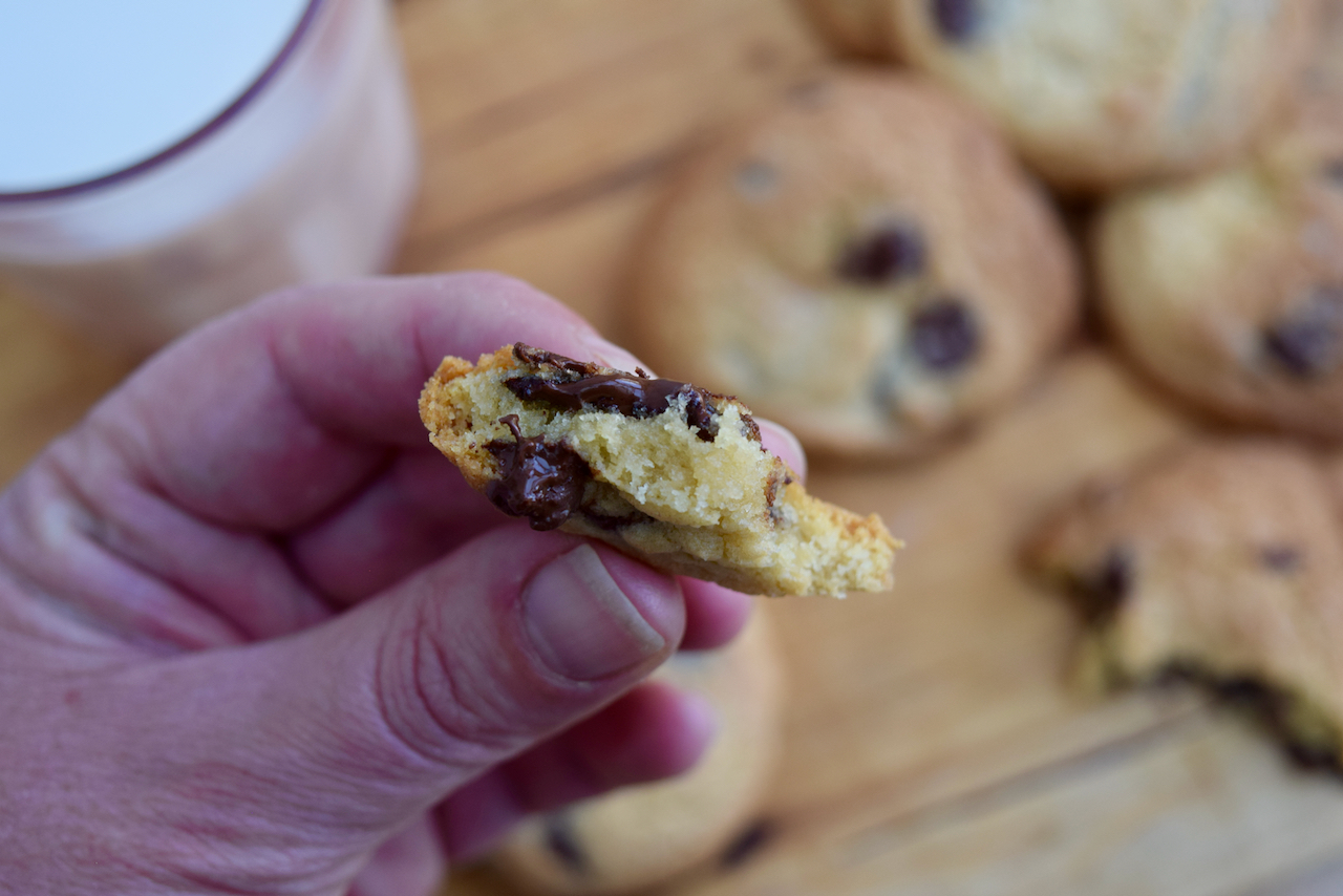 Almond and Chocolate Chip Cookies recipe from Lucy Loves Food Blog