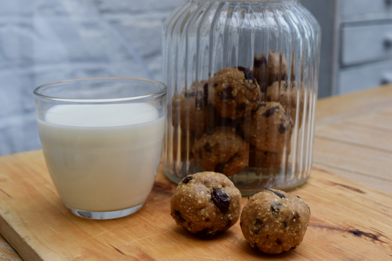 Oat and Raisin Cookie Balls recipe from Lucy Loves Food Blog