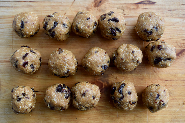 Oat and Raisin Cookie Balls recipe from Lucy Loves Food Blog
