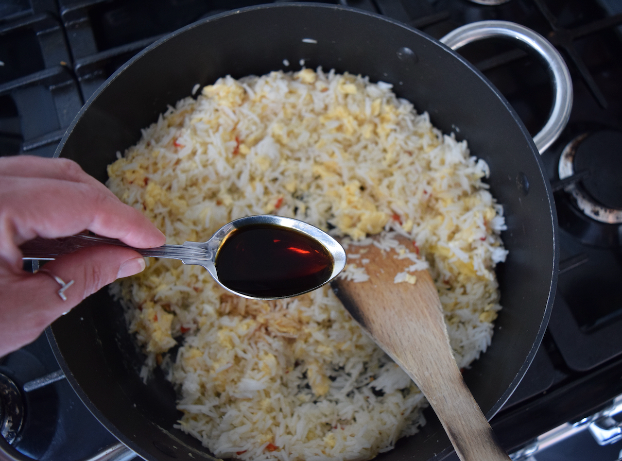 Thai Style Crab Fried Rice recipe from Lucy Loves Food blog