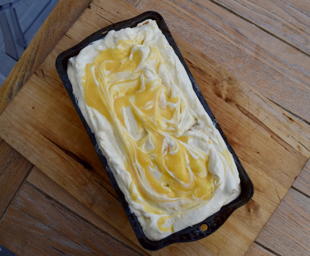 Homemade Lemon Curd Ice Cream recipe from Lucy Loves Food Blog