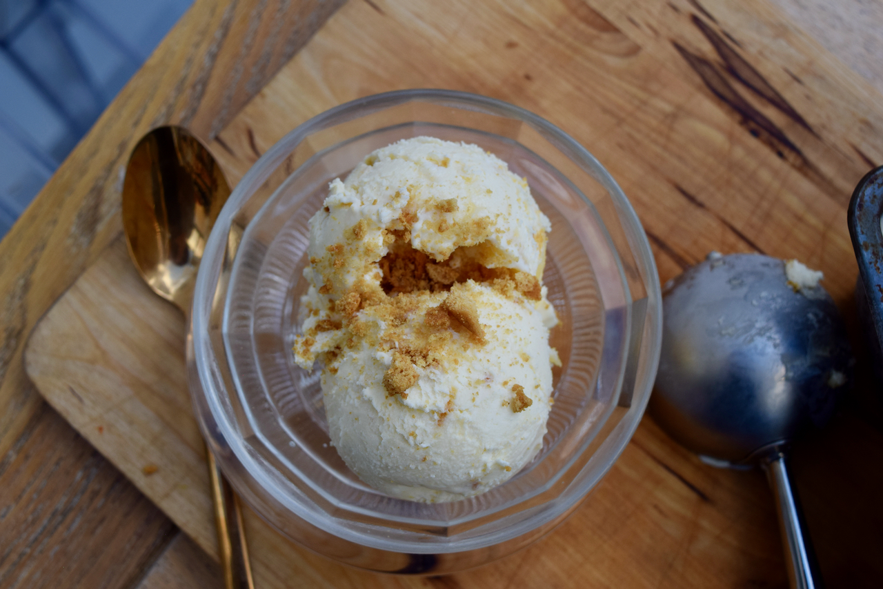 Homemade Lemon Curd Ice Cream recipe from Lucy Loves Food Blog