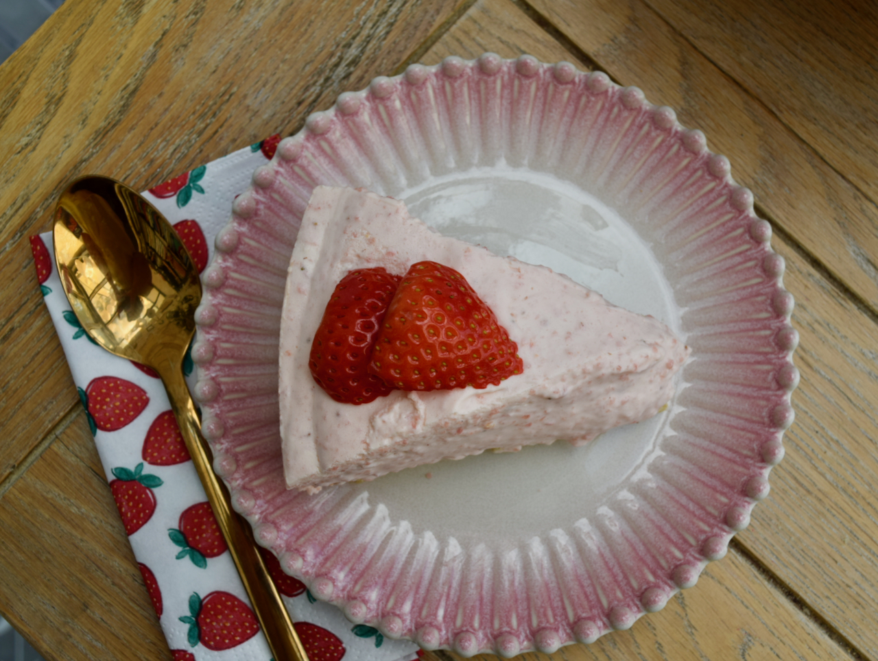 Strawberries and Cream Pie from Lucy Loves Food Blog