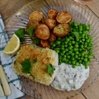 Crisp Baked Fish with Homemade Tartar from Lucy Loves Food Blog