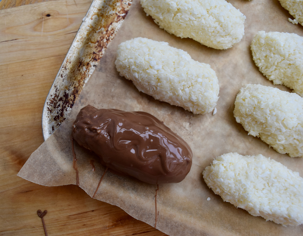 Homemade Bounty Bars recipe from Lucy Loves Food Blog