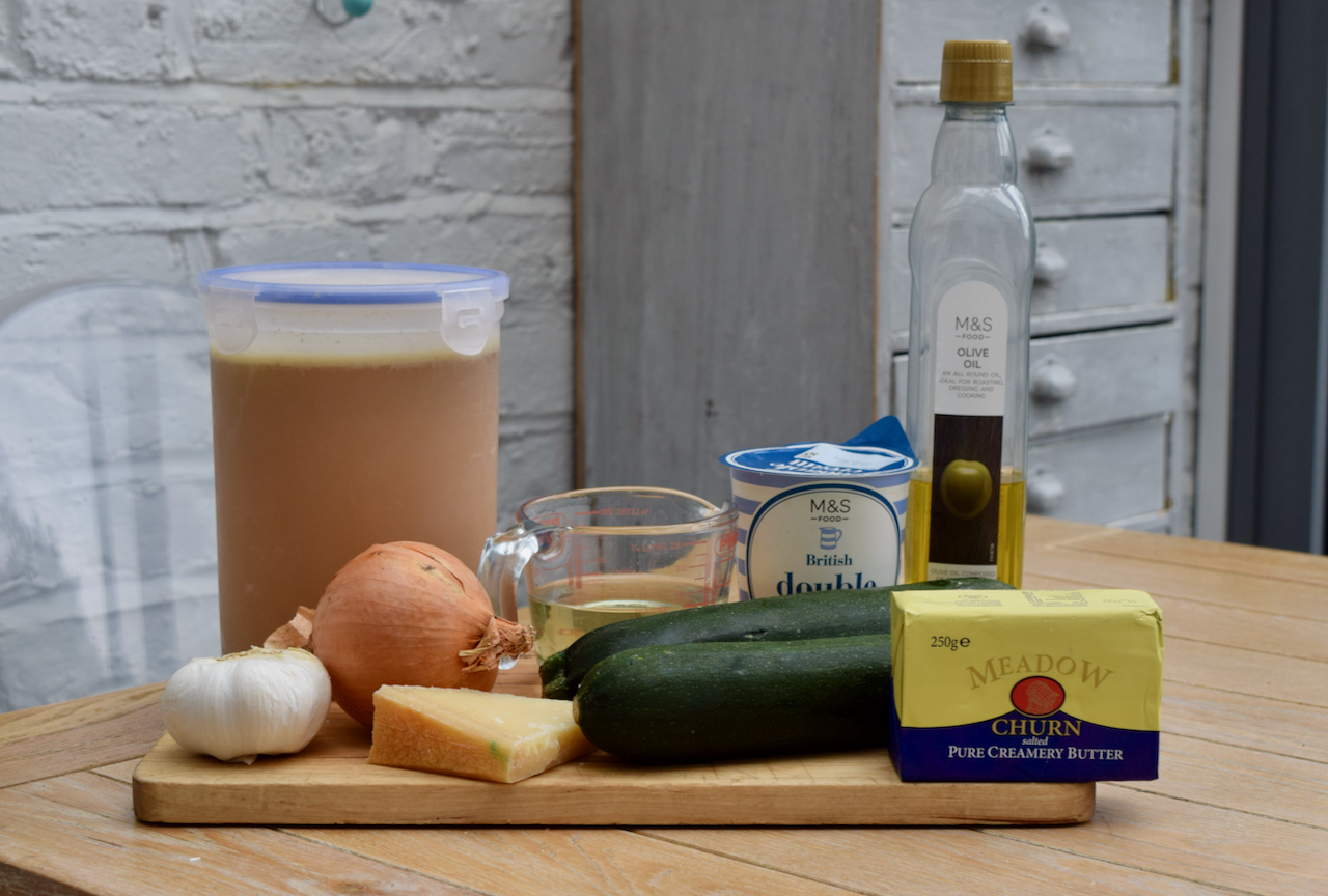 Summer Courgette and Parmesan Soup from Lucy Loves Food Blog