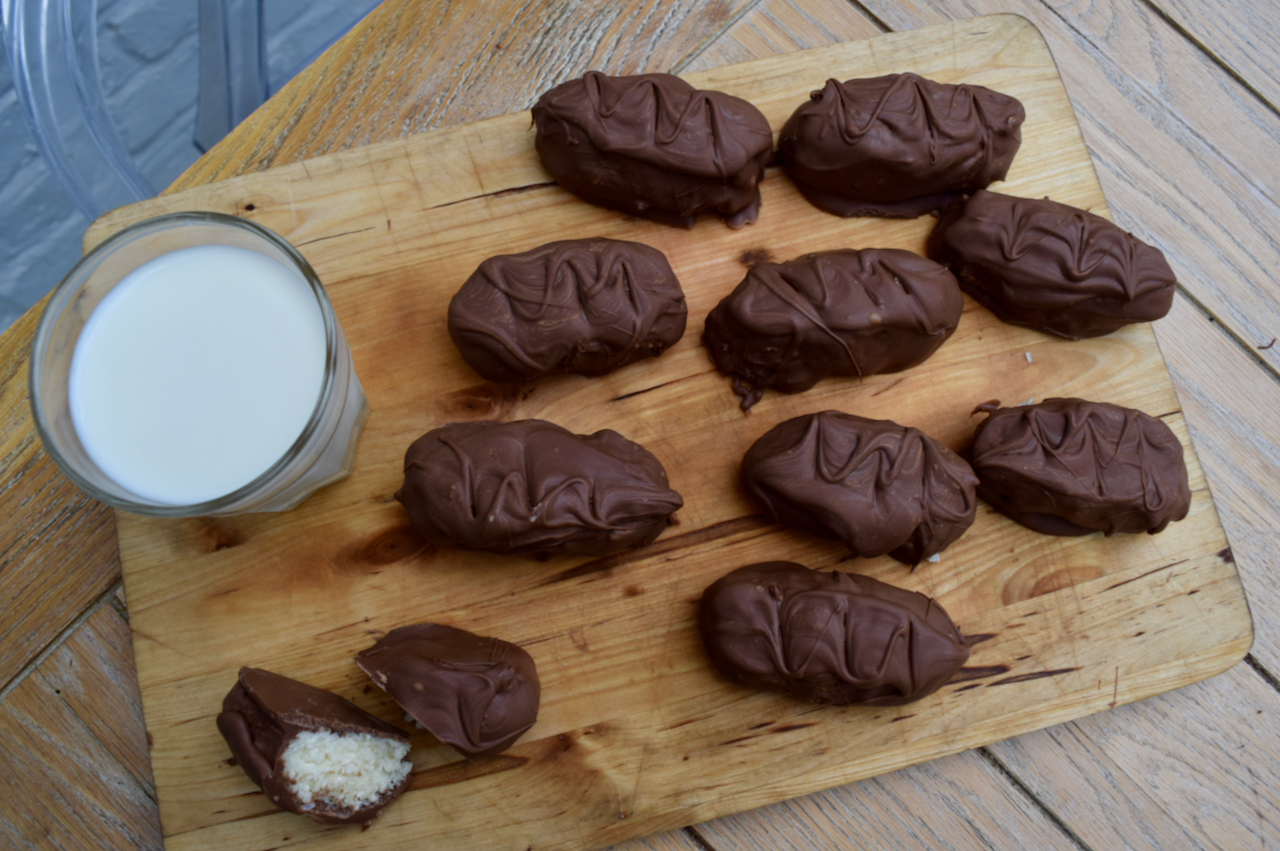 Homemade Bounty Bars recipe from Lucy Loves Food Blog