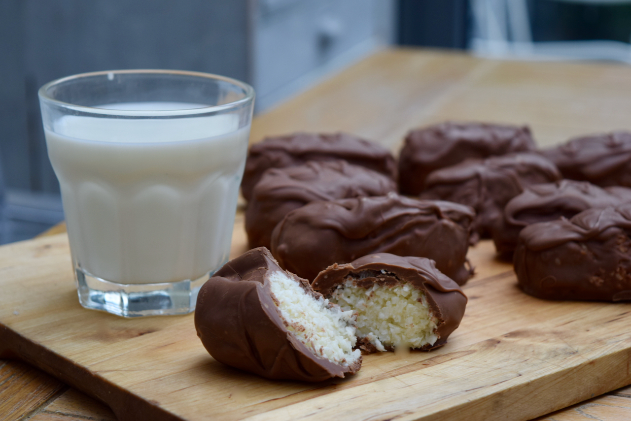 Homemade Bounty Bars recipe from Lucy Loves Food Blog