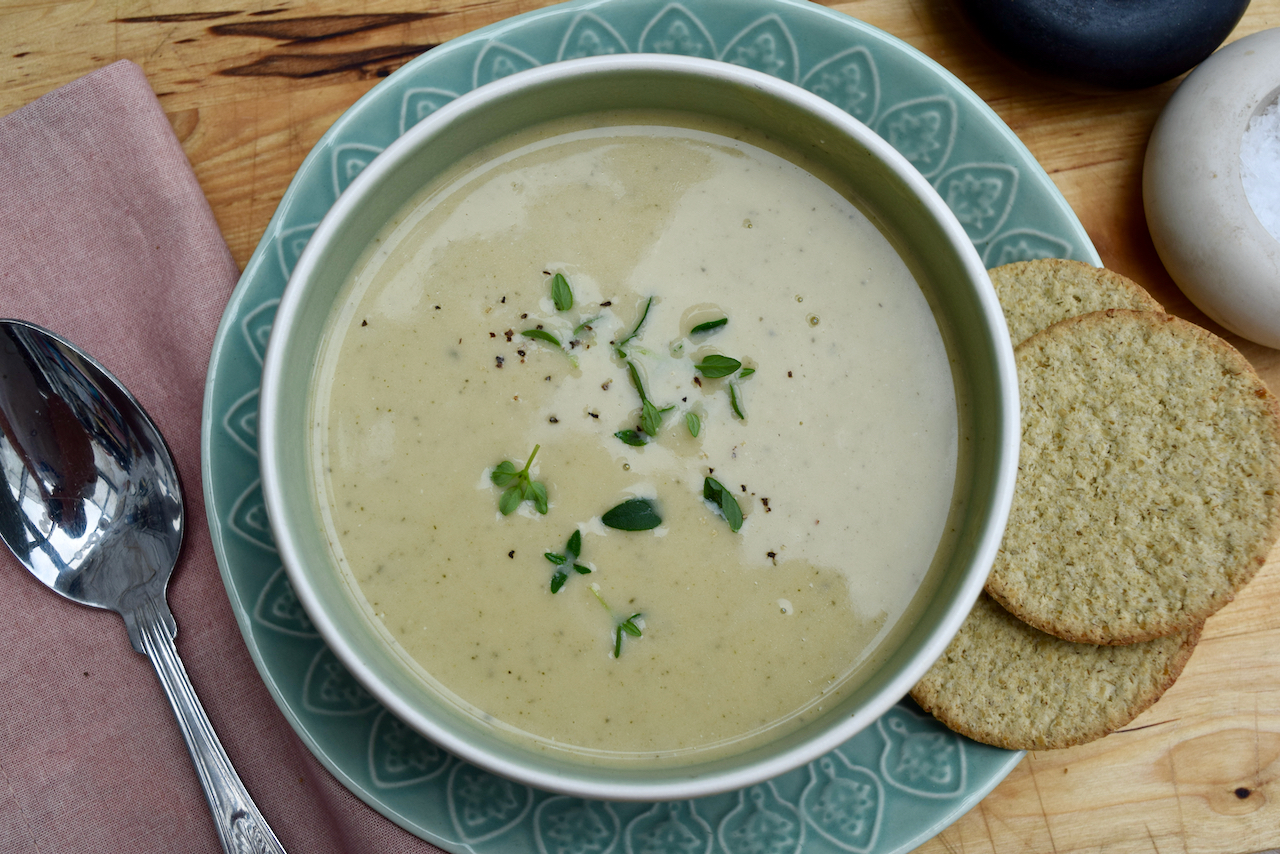 Summer Courgette and Parmesan Soup from Lucy Loves Food Blog