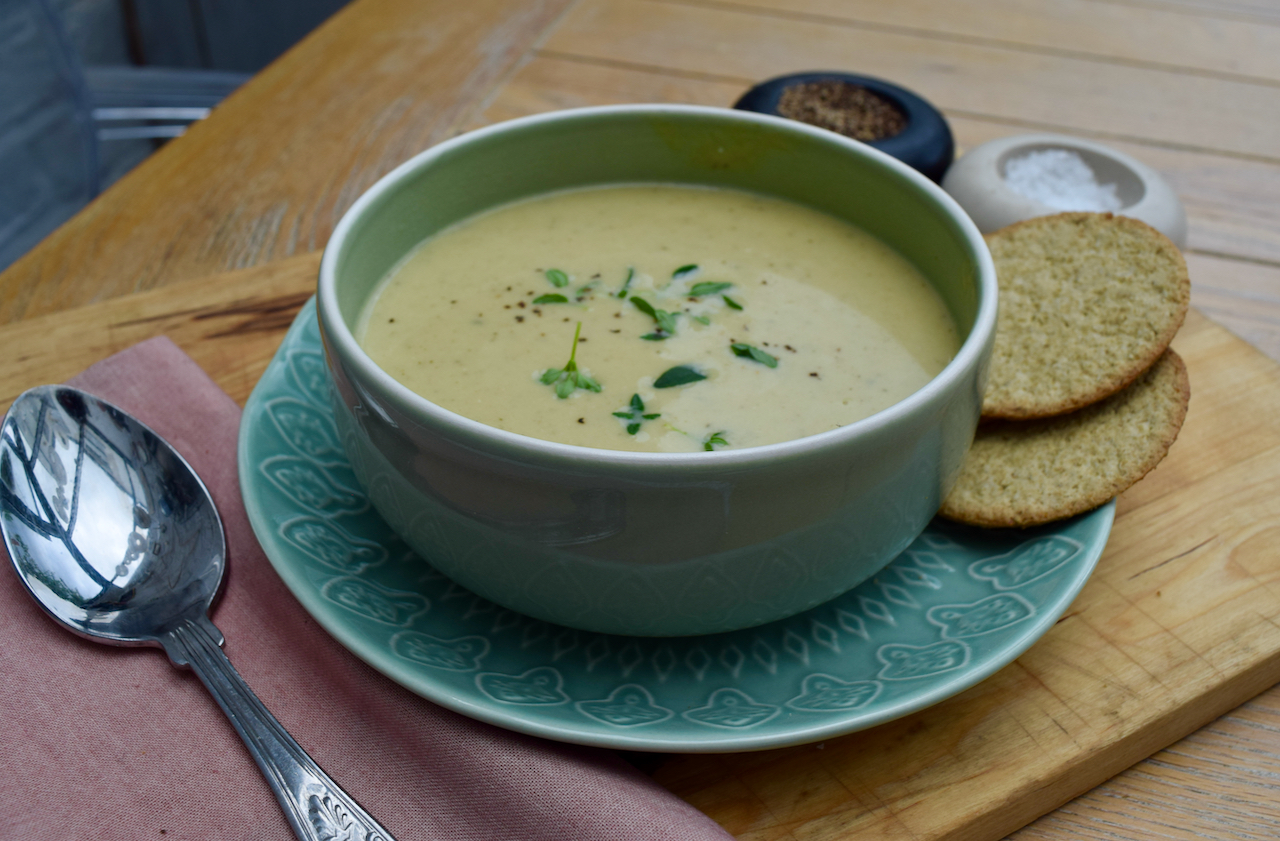 Summer Courgette and Parmesan Soup from Lucy Loves Food Blog