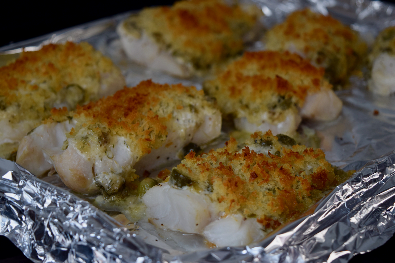 Crisp Baked Fish with Homemade Tartar from Lucy Loves Food Blog