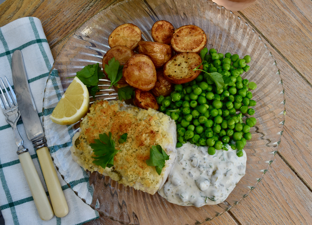 Crisp Baked Fish with Homemade Tartar from Lucy Loves Food Blog