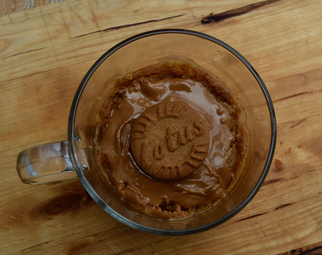 Biscoff Spread Mug Cake recipe from Lucy Loves Food Blog