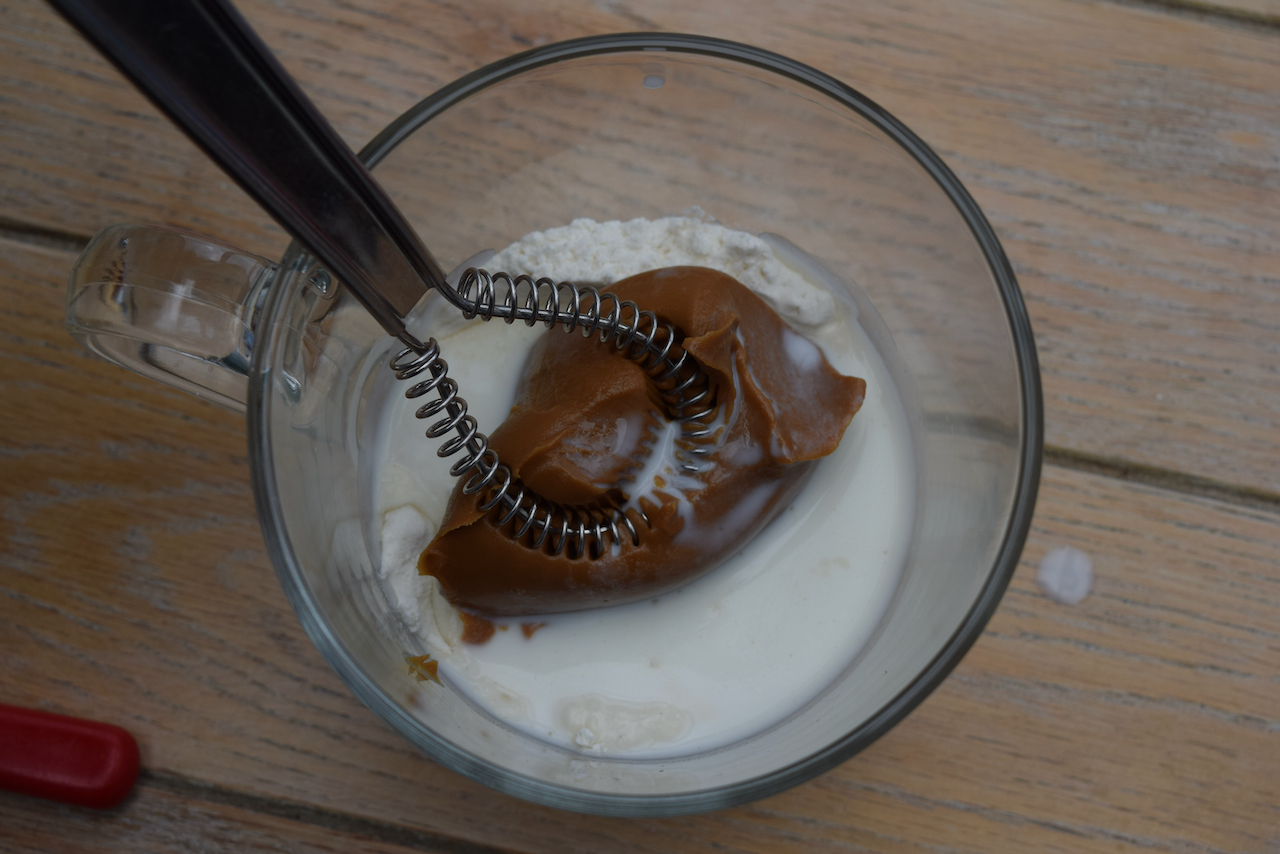 Biscoff Spread Mug Cake recipe from Lucy Loves Food Blog