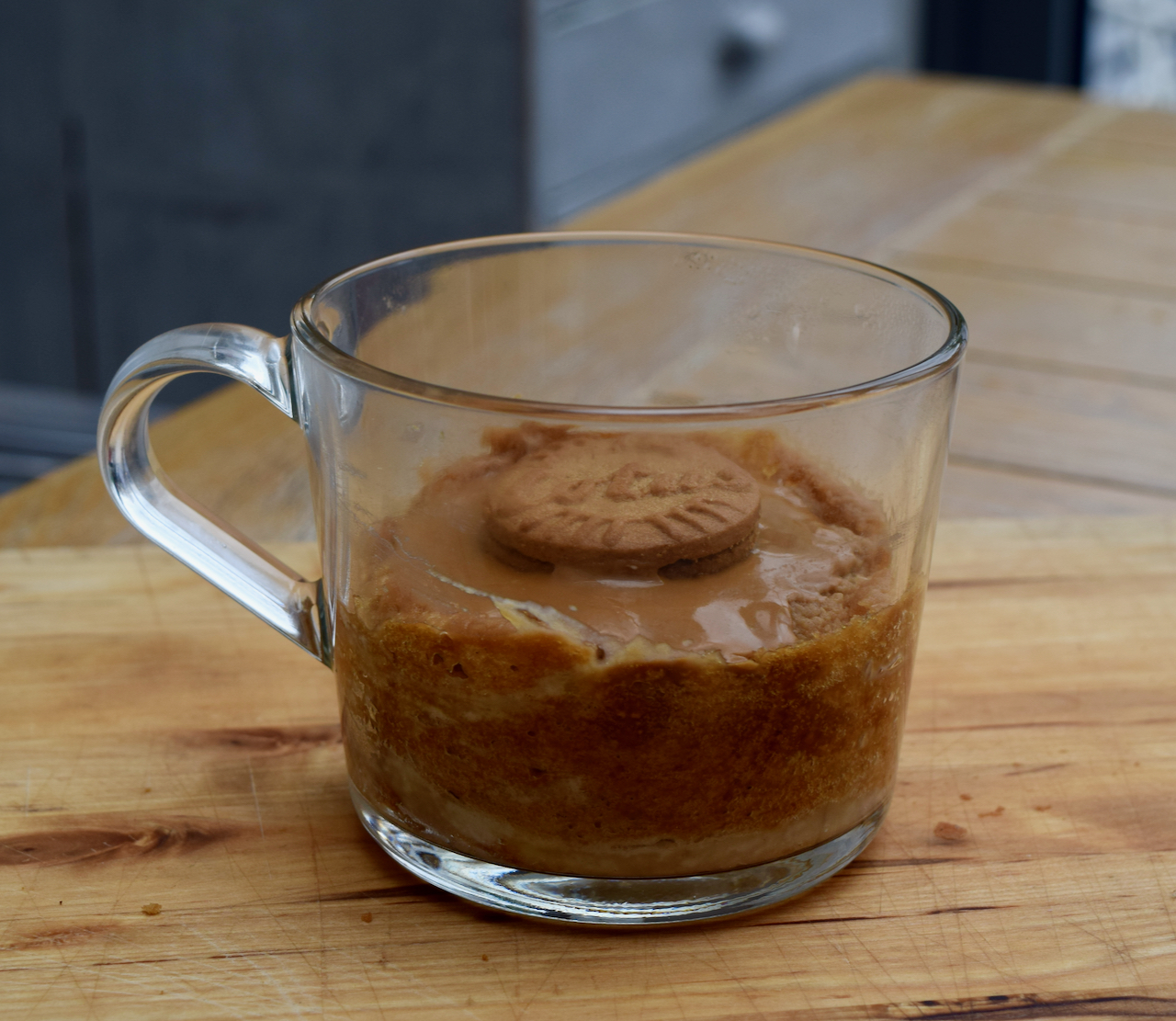 Biscoff Spread Mug Cake recipe from Lucy Loves Food Blog