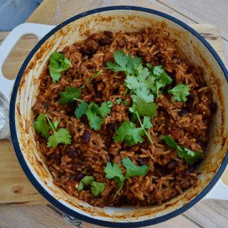 One Pot Chilli Beef with Beans recipe from Lucy Loves Food Blog