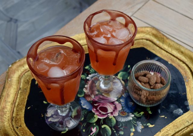 Bloody Gin Fizz recipe from Lucy Loves Food Blog