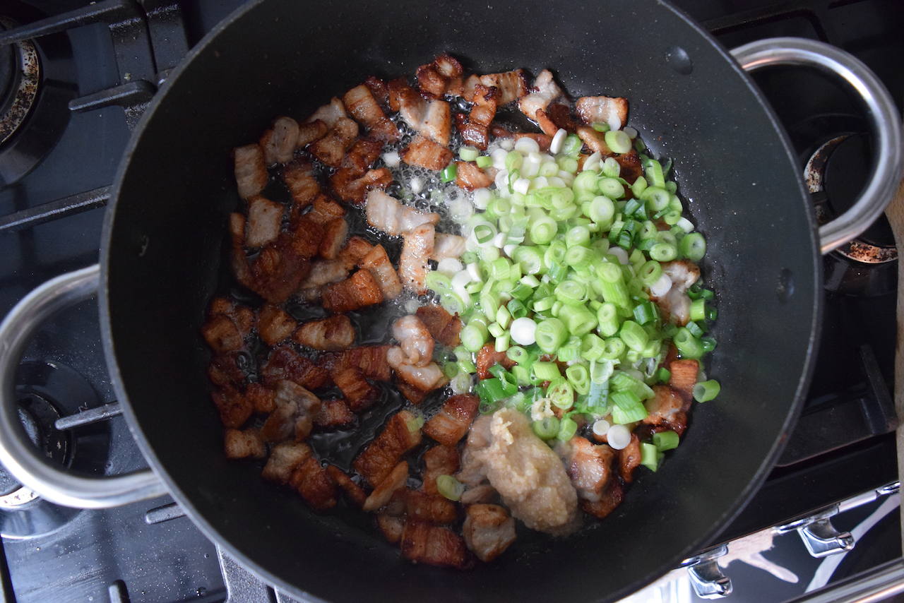 Crispy Crispy Pork and Pineapple Bowls recipe from Lucy Loves Food Blog