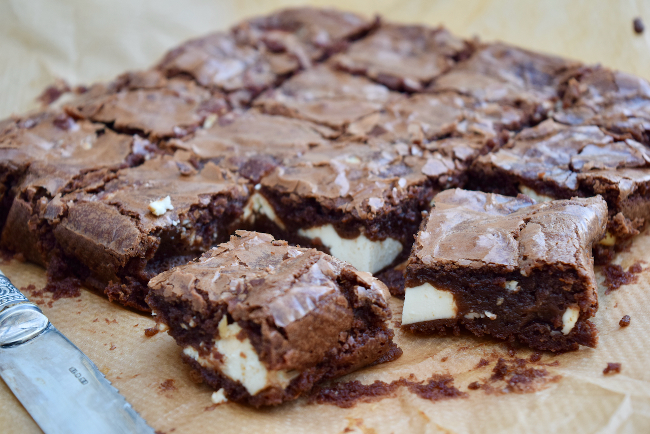 Chocolate Cream Cheese Brownies recipe from Lucy Loves Food Blog