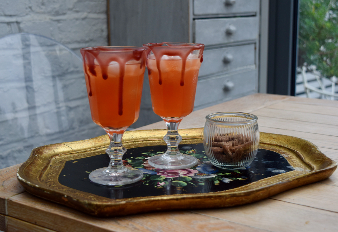 Bloody Gin Fizz recipe from Lucy Loves Food Blog
