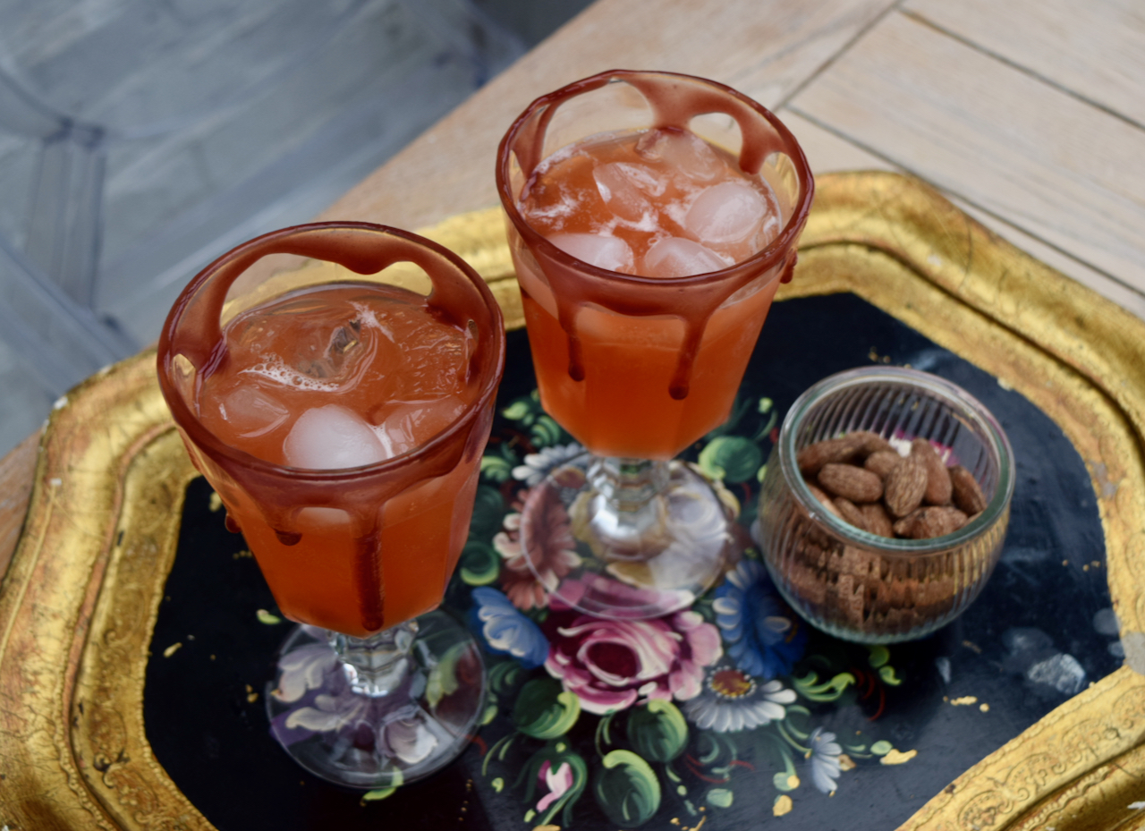 Bloody Gin Fizz recipe from Lucy Loves Food Blog