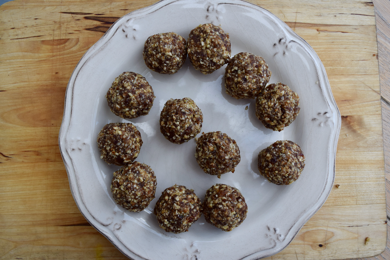Apple Crumble Energy Balls recipe from Lucy Loves Food Blog