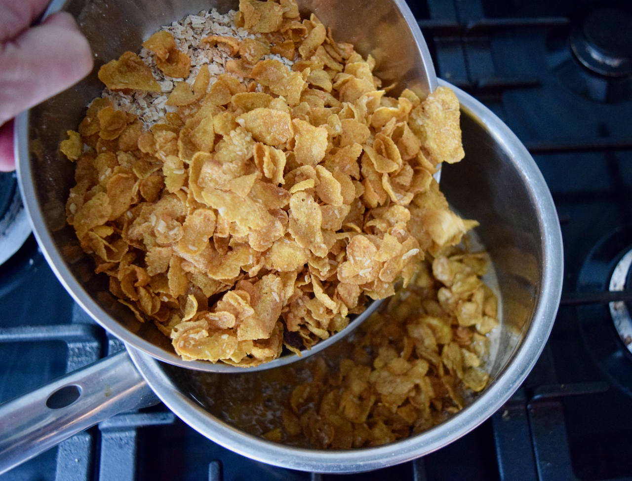 Crunchy Nut Cornflake Flapjack recipe from Lucy Loves Food Blog