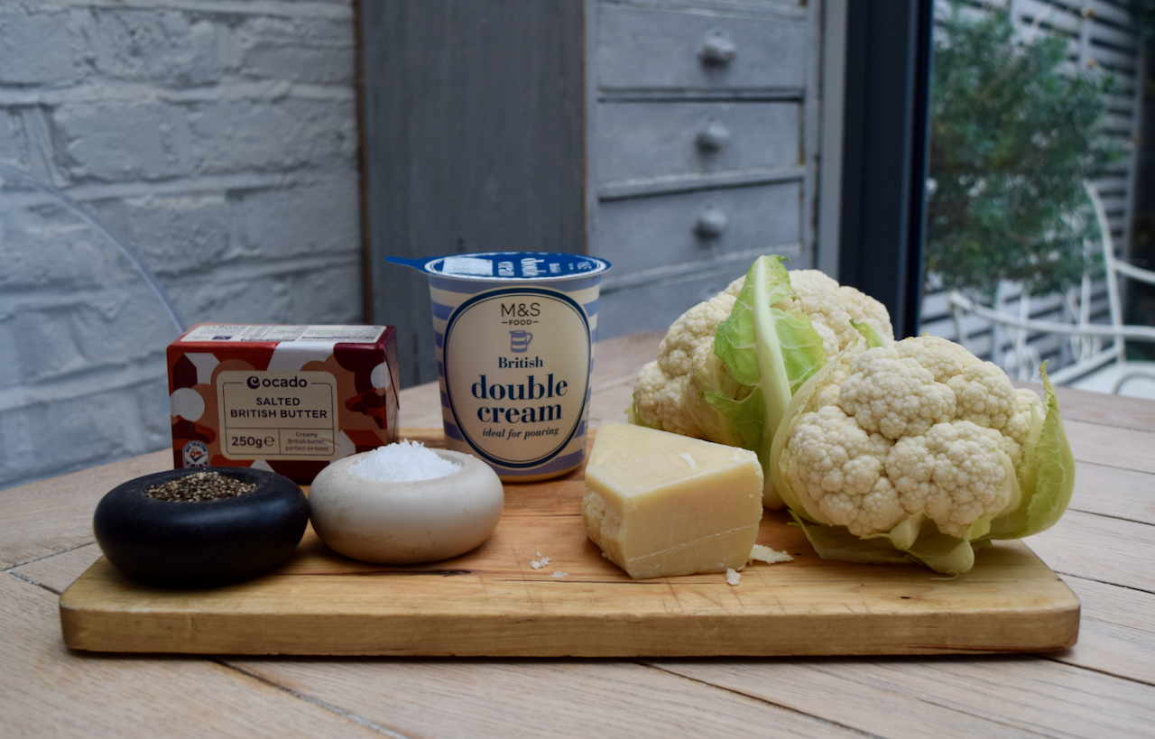 Lemon Dijon Meatballs with Parmesan Cauliflower recipe from Lucy Loves