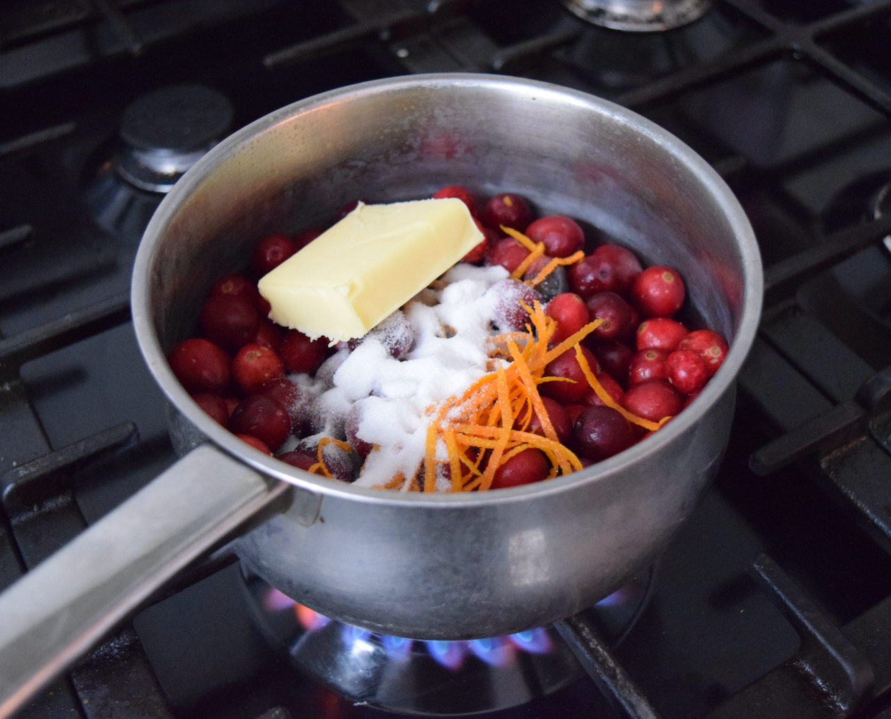 Cranberry Orange Pudding Cake recipe from Lucy Loves Food Blog