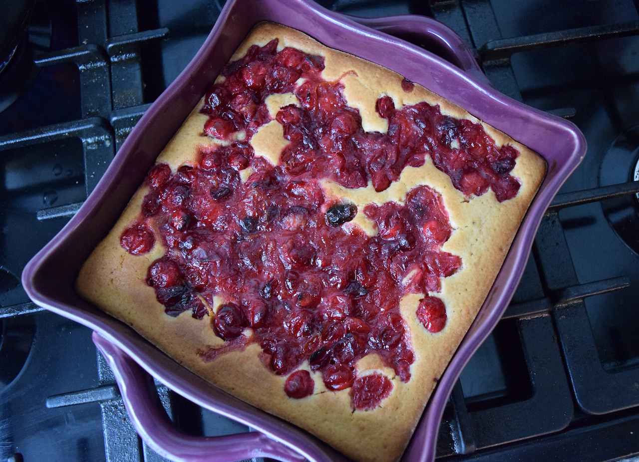 Cranberry Orange Pudding Cake recipe from Lucy Loves Food Blog