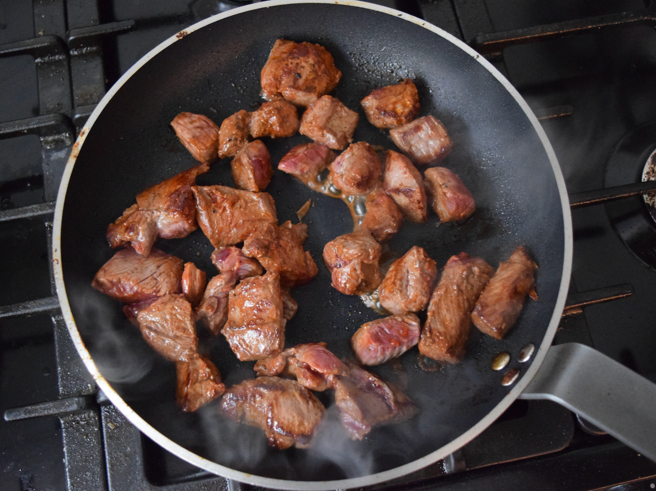 Venison Stroganoff recipe from Lucy Loves Food Blog