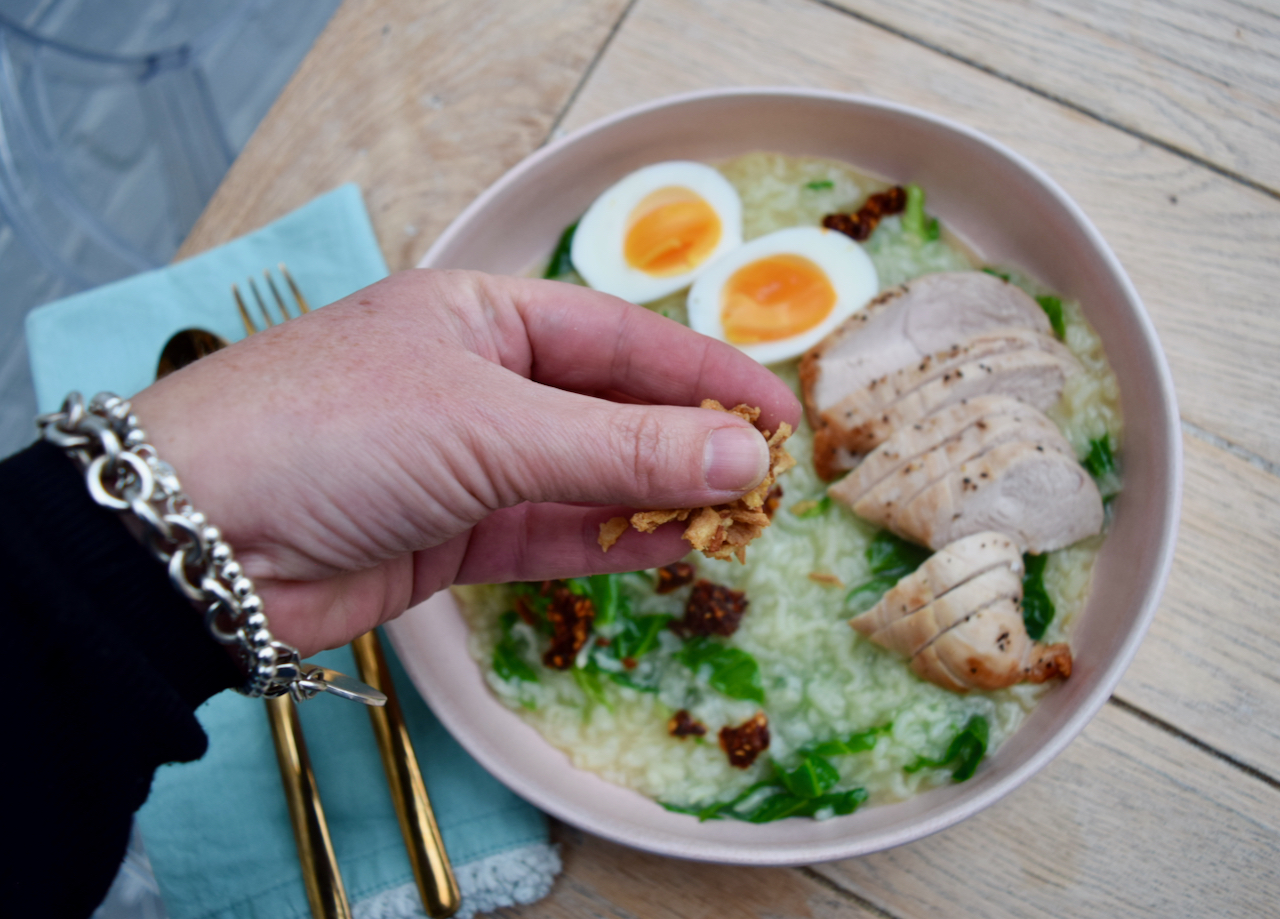 Christmas Turkey Congee recipe from Lucy Loves Food Blog